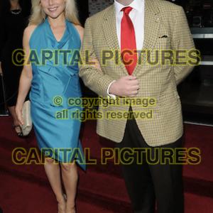 Jonathan Sothcott and Abi Titmuss arrive at the gala screening of Devils Playground in Londons Leicester Square