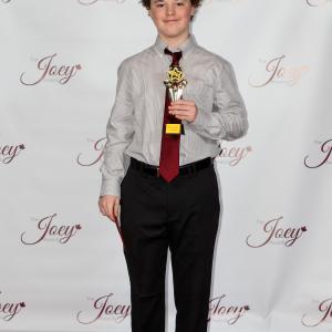 Connor with his Joey Award 2014