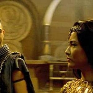 Kelly Hu and Steven Brand in The Scorpion King 2002