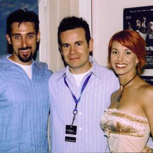 Actor Paul J. Alessi and Actress Amie Barsky with Director Alex Ranarivelo at the Premiere of Morphin(e).