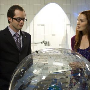 Still of Neil Grayston and Felicia Day in Eureka 2006