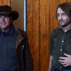 Stephen L Sullivan as Cooper James on AMCs LONGMIRE Also pictured Robert Taylor the shows lead character Walt Longmire
