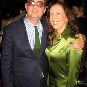 Gloria Laino and Roman Coppola at screening of A Glimpse Inside the Mind of Charles Swan III