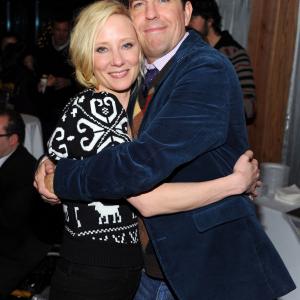 Anne Heche and Ed Helms at event of Cedar Rapids 2011