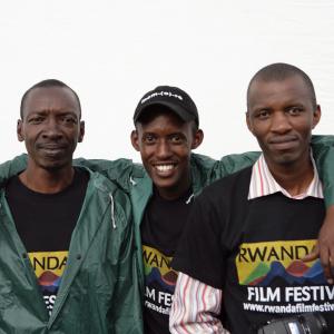 Rwanda Film Festiva Hillywood Crew Inflatable team with screen