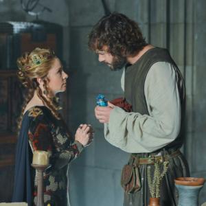 Still of Megan Follows and Rossif Sutherland in Reign 2013