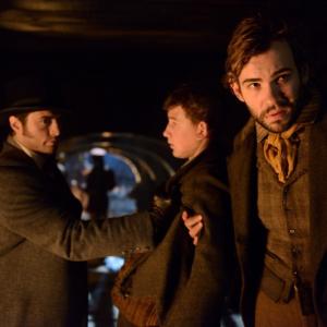 Still of Francis Maguire Rossif Sutherland and Kevin Ryan in Copper 2012