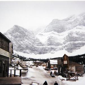 1890s Town Site Rocky Mountians Winter