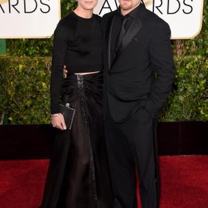 Robin Wright and Ben Foster at event of The 72nd Annual Golden Globe Awards (2015)