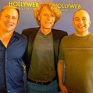 Bruce L. Hart, Leon Acord & Laurence Whiting at the Old Dogs & New Tricks Screening in 2015 HollyWeb Festival