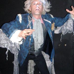 Leon Acord as the Ghost of Jacob Marley in the stage play gay apparel A Christmas Carol