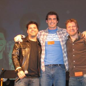Arron Douglas, Dan Payne and Alex Zahara at Stargate Convention