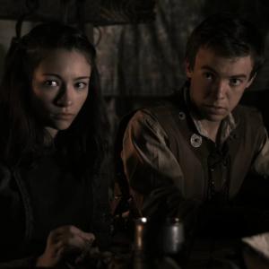 Connor Price and Jodelle Ferland in R.L. Stine's The Haunting Hour