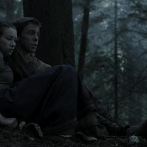 Connor Price and Jodelle Ferland in RL Stines The Haunting Hour