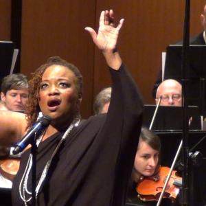 M Denise Lee vocalist Performing with the New Texas Symphony Orchestra under the direction of Cathy Brown