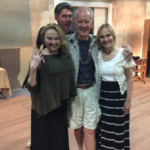 DOUBLE DOOR rehearsal fun! Rhonda Lord, Bruce Gray, Diana Angelina, Chris Franciosa September, 2015