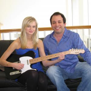 Sara Paxton and Michael Jay write the song I Need A Hero for SUPERHERO MOVIE