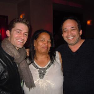 Michael Jay with actor Matthew Morrison and Stevi Meredith.