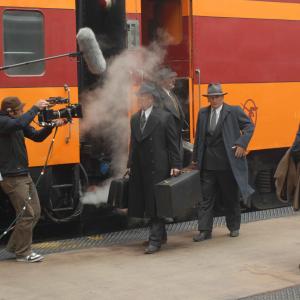 On location Public Enemies 2008 At Chicago Union Station
