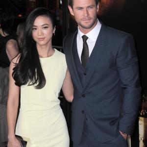 Chris Hemsworth and Wei Tang at event of Programisiai 2015