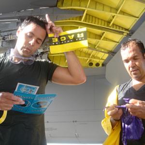 Still of Danny Jimenez and Oswald Mendez in The Amazing Race: Oh My God, the Teletubbies Go to War (2007)