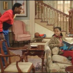 Still of Keshia Knight Pulliam and Malcolm-Jamal Warner in The Cosby Show (1984)