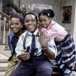 Still of Tempestt Bledsoe, Keshia Knight Pulliam and Malcolm-Jamal Warner in The Cosby Show (1984)