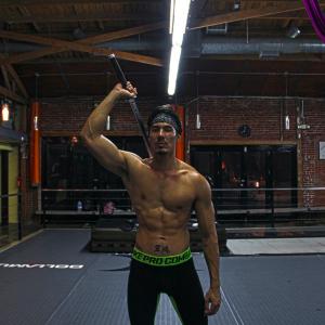 Lewis Tan training for Mortal Kombat X  Generations
