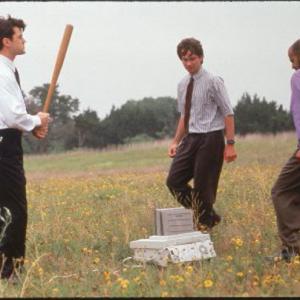 Still of David Herman, Ron Livingston and Ajay Naidu in Office Space (1999)