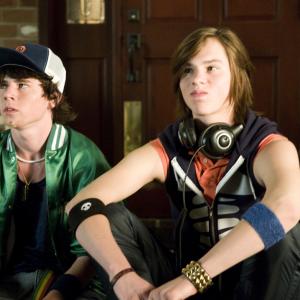 Still of Mark L Young and Charlie McDermott in Sex Drive 2008