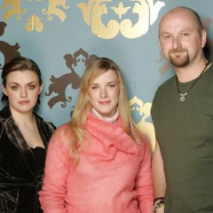 Shauna Macdonald, Neil Marshall and Nora-Jane Noone at event of The Descent (2005)