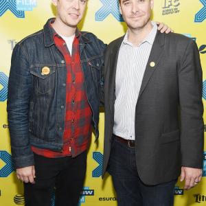 Colin Hanks and Sean M Stuart at event of All Things Must Pass The Rise and Fall of Tower Records 2015