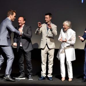 Glenn Close, Louis D'Esposito, Sean Gunn, Chris Pratt and Michael Rooker at event of Galaktikos sergetojai (2014)