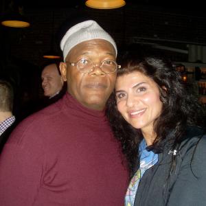 Naz Homa with Actor/Producer Samuel L. Jackson