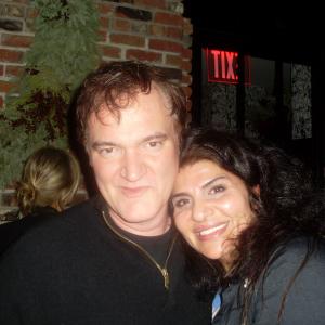Naz Homa with ActorWriterDirector Quentin Tarantino