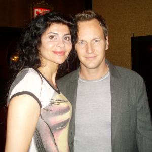Naz Homa with Actor/Producer Patrick Wilson