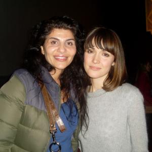 Naz Homa with Actress Rose Byrne