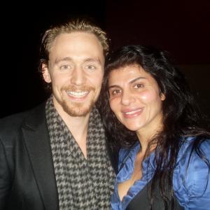 Naz Homa with Actor Tom Hiddleston