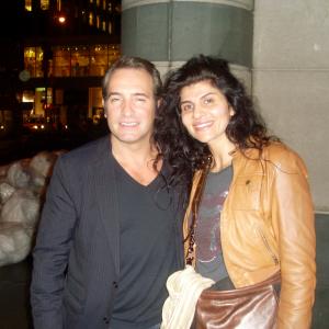 Naz Homa and ActorDirectorWriter Jean Dujardin