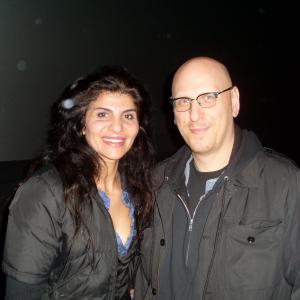 Naz Homa with Writer/Director/Producer Owen Moverman