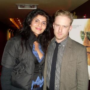 Naz Homa with Actor/Producer Ben Foster