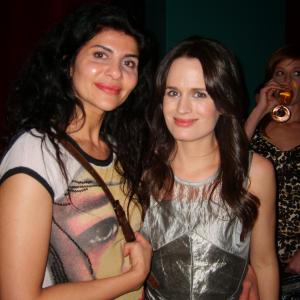 Naz Homa with Actress Elizabeth Reaser