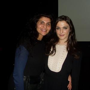 Naz Homa with Actress/Director Rachel Weiz