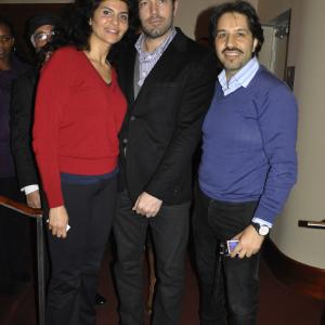 Naz Homa with Actor/Producer/Director Ben Affleck and Actor/Producer Frank Zandi