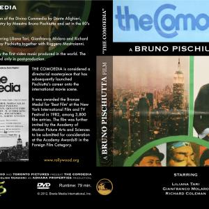 The DVD cover of Bruno Pischiutta's feature film THE COMOEDIA.