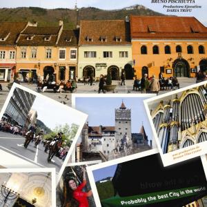 The poster (Spanish version) of the feature documentary BRASOV: PROBABLY THE BEST CITY IN THE WORLD, Created, Directed, Edited and Produced by Bruno Pischiutta