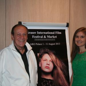 Bruno Pischiutta and Producer Daria Trifu at the 2013 press conference of the Brasov International Film Festival  Market wwwbrasovfilmfestivalcom