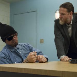Still of Donal Logue and Kurt Sutter in Sons of Anarchy 2008