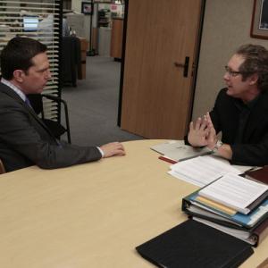 Still of James Spader and Ed Helms in The Office 2005