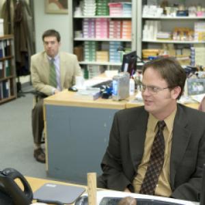 Still of Rainn Wilson and Ed Helms in The Office (2005)